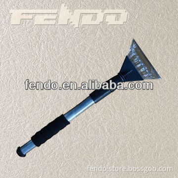Car ice scraper with snow brush
